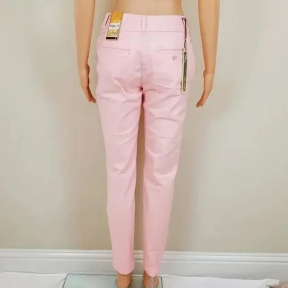 Hybrid & Company Flat Front Stretch Trousers Chino Pants